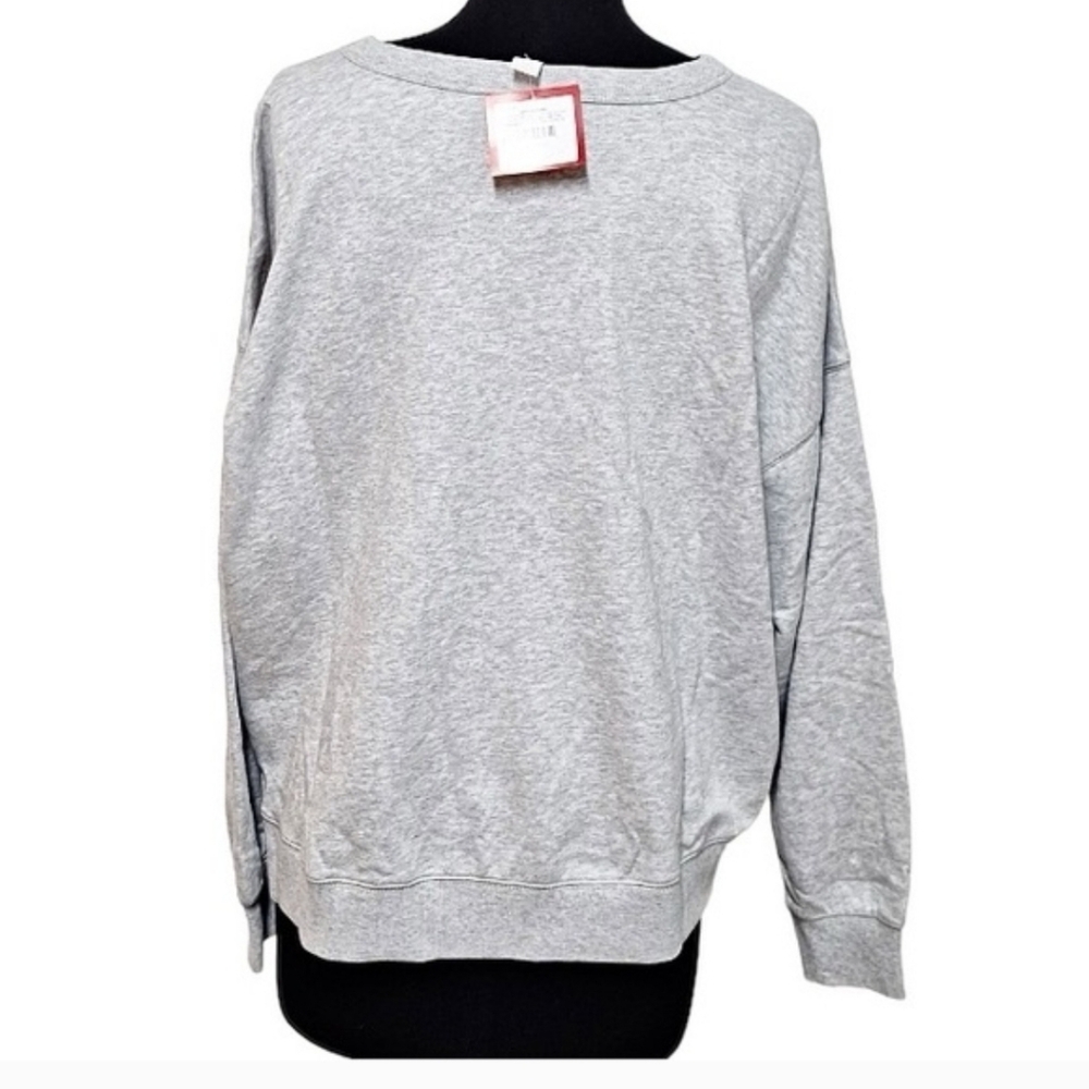 Wondershop Woman's "Team Holiday Spirit" Gray Sweatshirt - Picture 3 of 7
